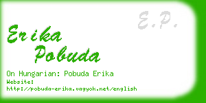 erika pobuda business card